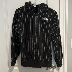 The North Face Mens Black Hooded Zip up Sweatshirt, size large